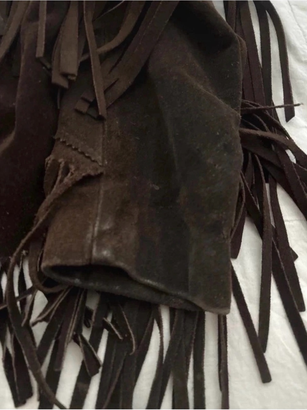 Unk Dark Brown Suede Fringe Jacket - Women's Western-Inspired - Picture 5 of 10